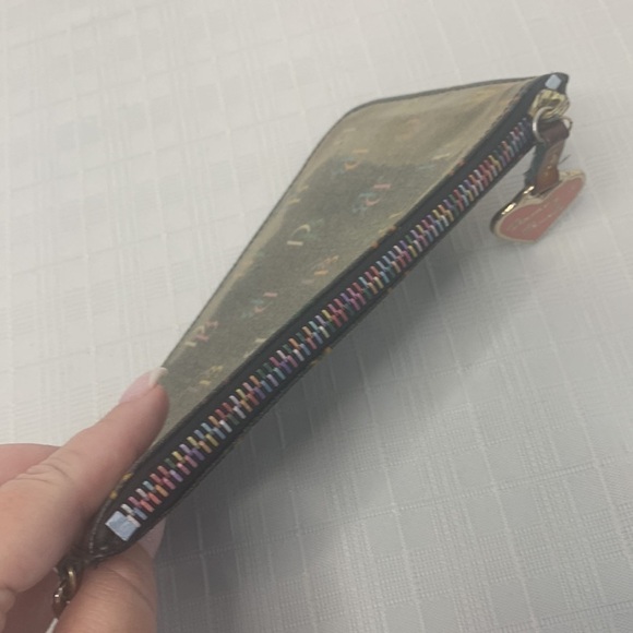 Vintage Dooney and Bourke oversized wristlet with rainbow zipper - Picture 9 of 11